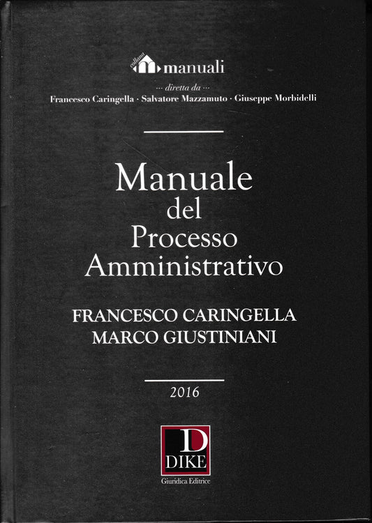 Manuale del processo amministrativo - copertina