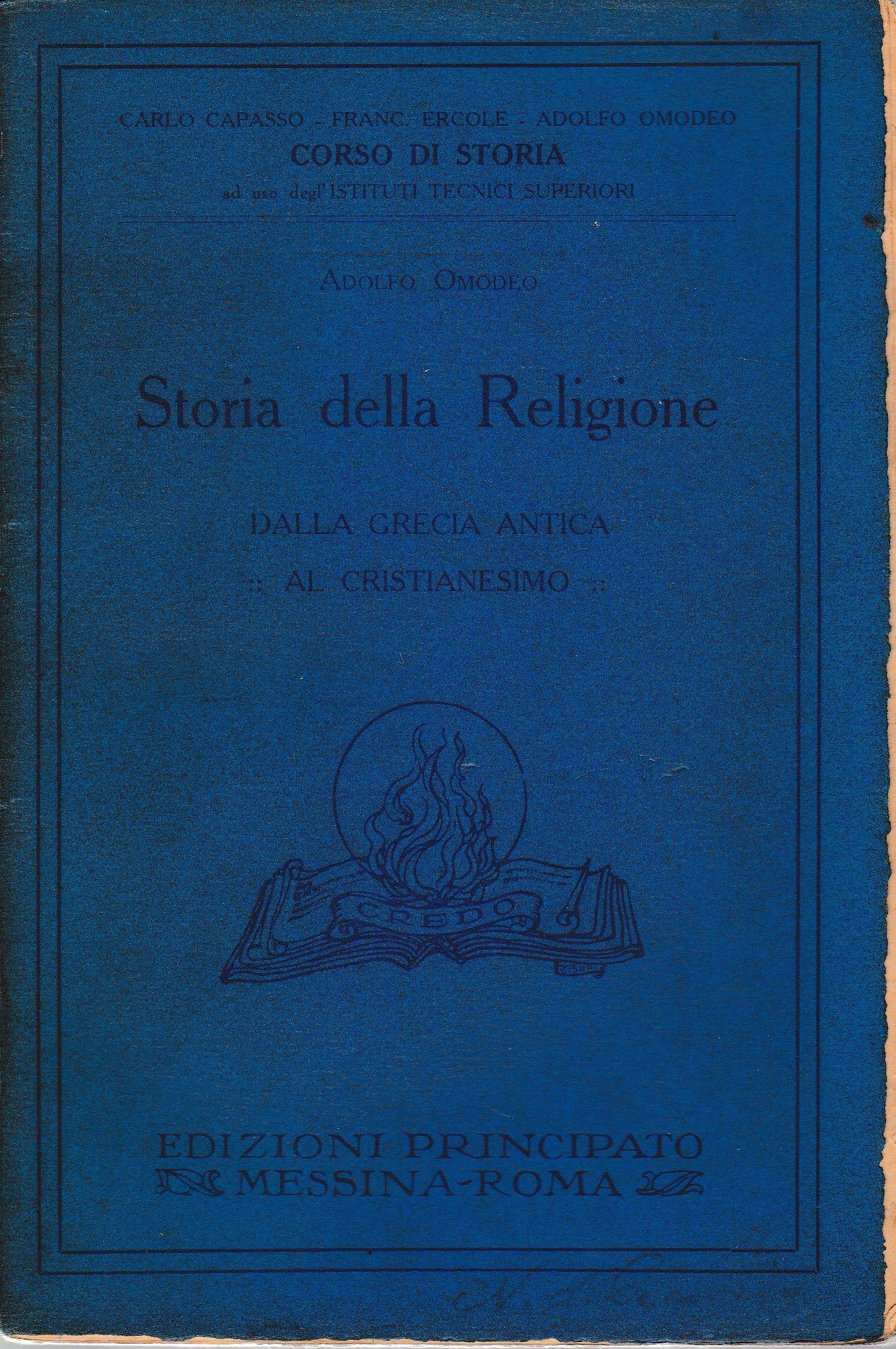 Storia della Religione, dalla Grecia antica al Cristianesimo - copertina