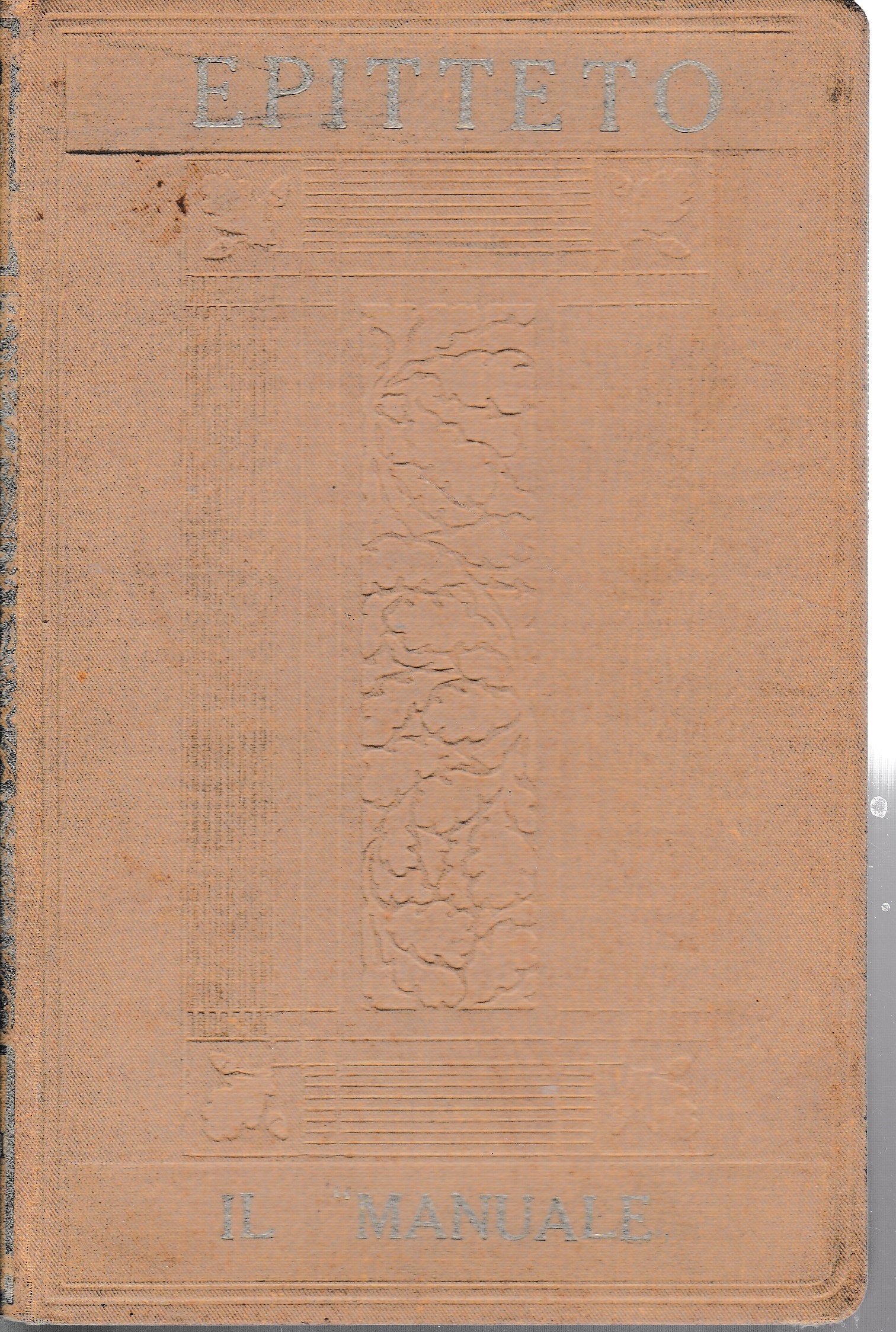 Epitteto. Il manuale - copertina