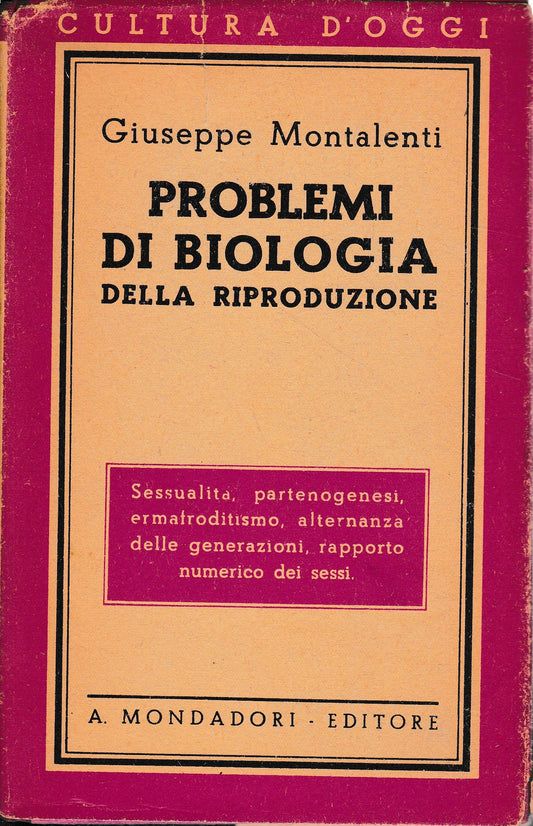 Problemi di Biologia della riproduzione - copertina