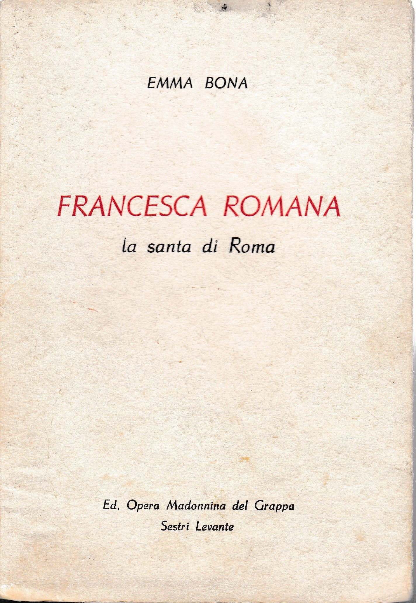 Francesca Romana, la santa di Roma - copertina