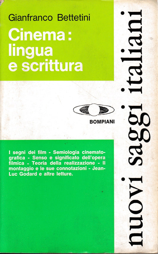 Cinema: lingua e scrittura - copertina