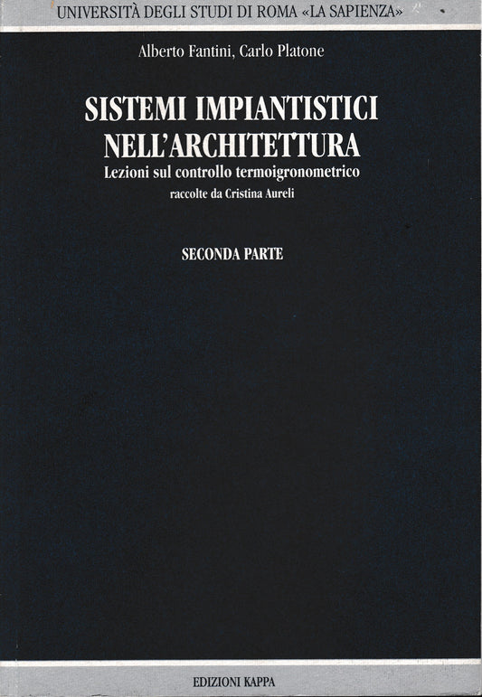Sistemi impiantistici nell'architettura, seconda parte - copertina