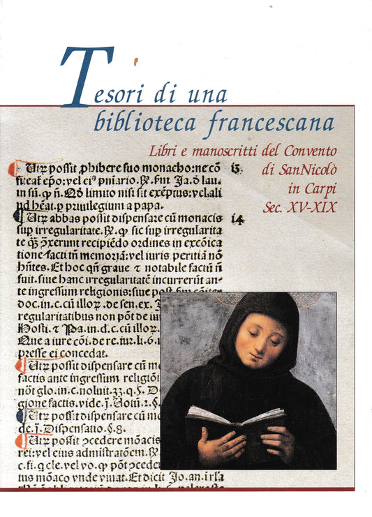 Tesori di una biblioteca francescana. Libri e manoscritti del Convento di San Nicolò in Carpi secc. XV-XIX - copertina