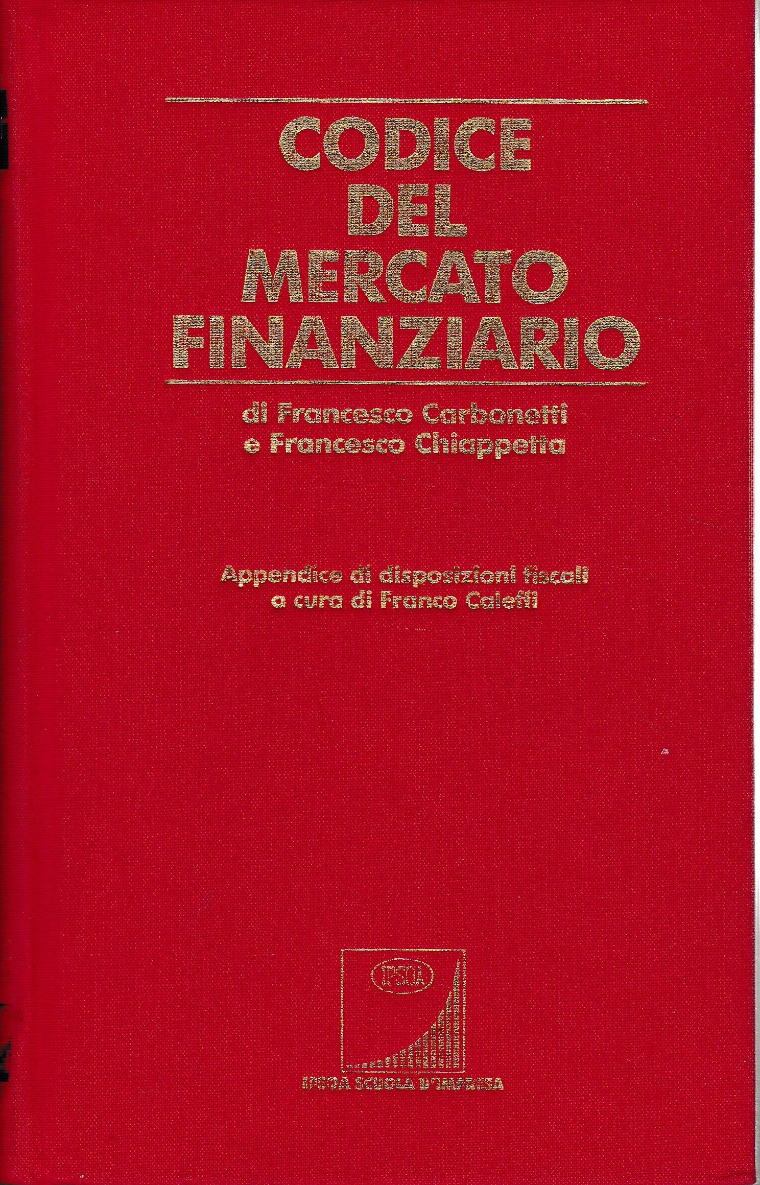 Codice del mercato finanziario - copertina