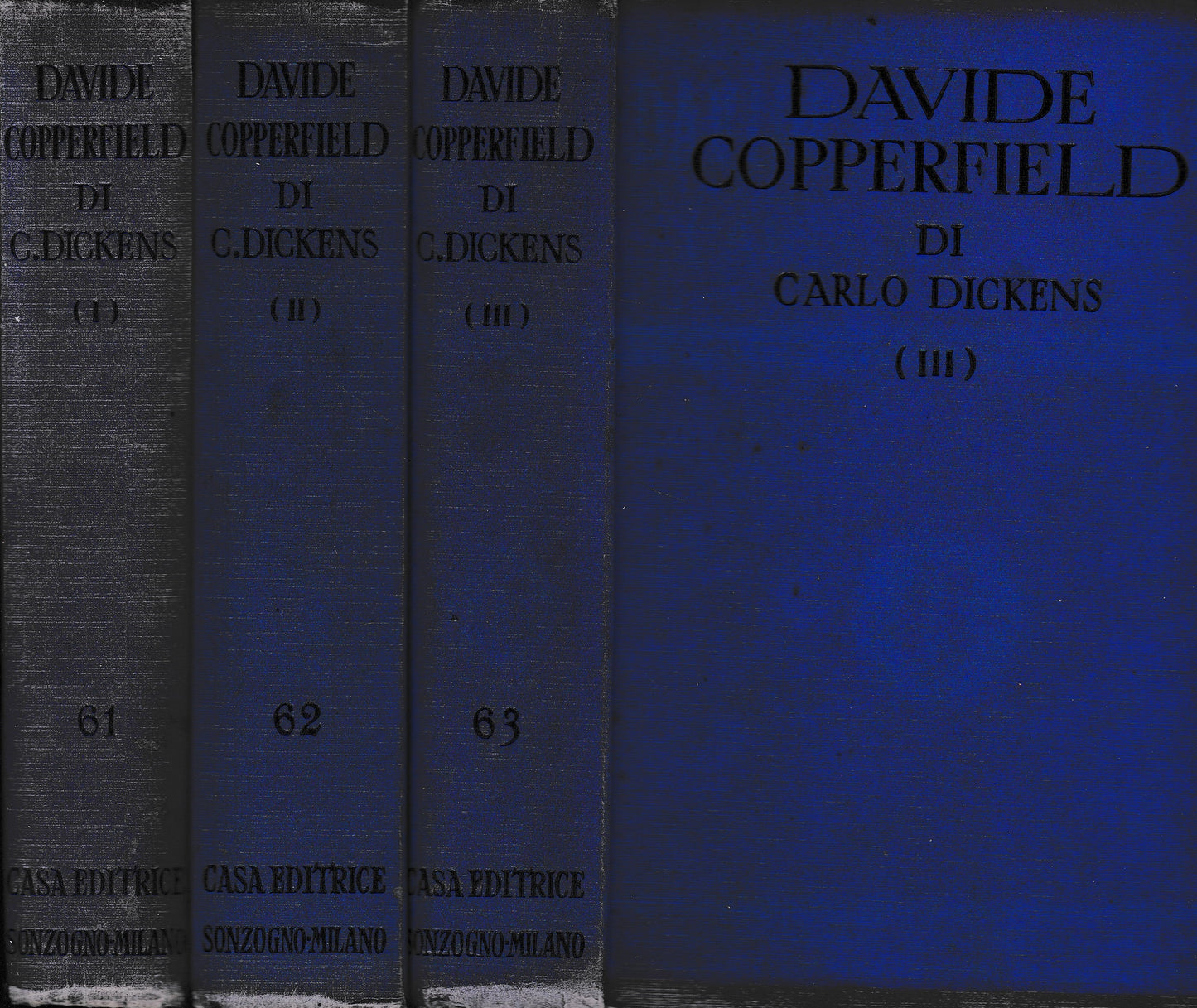 Davide Copperfield, 3 volumi - copertina