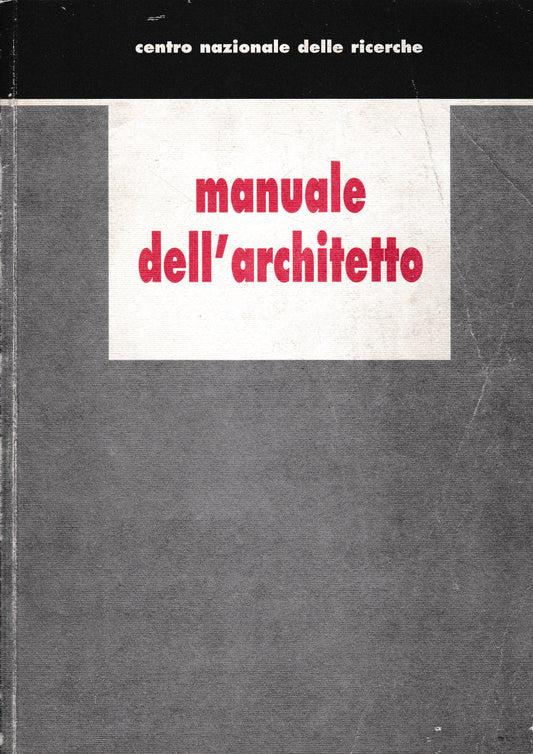 Manuale dell'architetto - copertina