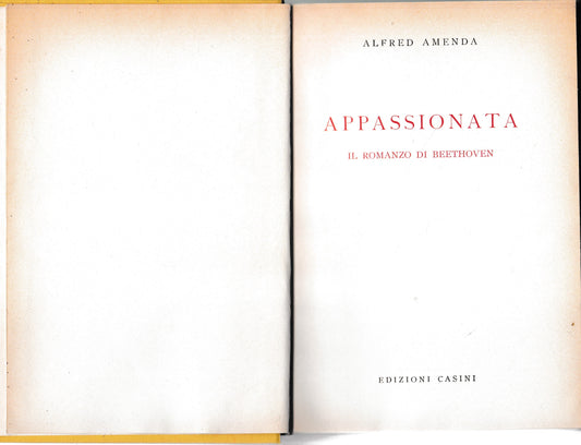 Appassionata. Il romanzo di Beethoven - copertina