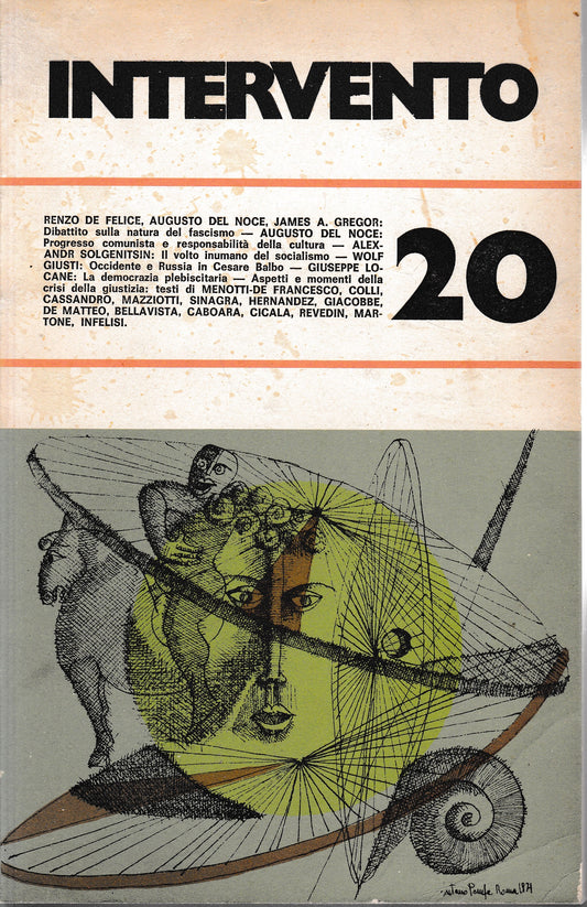 Intervento. Rivista trimestrale - n. 20 - Roma - Maggio-Luglio 1975 - copertina