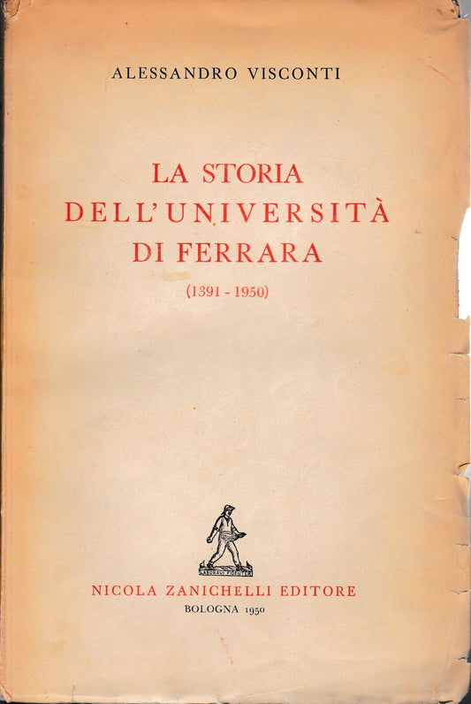 La storia dell'Università di Ferrara (1391-1950) - copertina