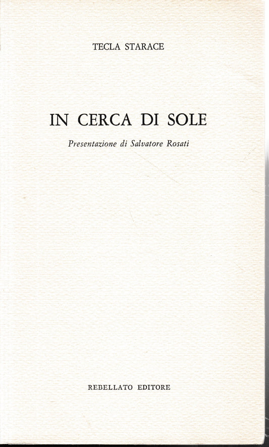 In cerca di sole - copertina