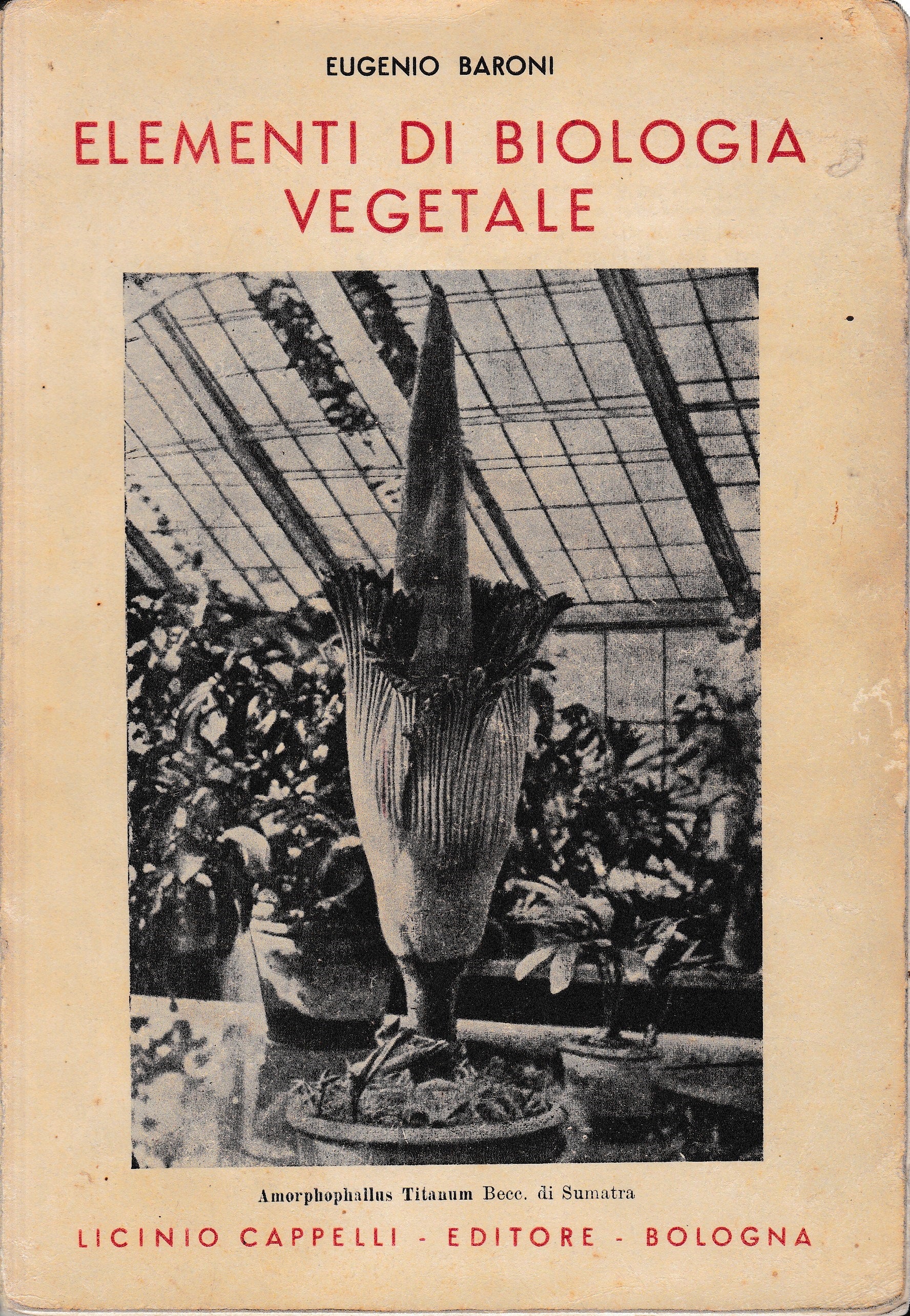 Elementi di biologia vegetale - copertina