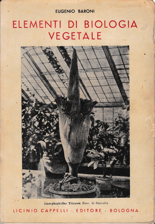 Elementi di biologia vegetale - copertina
