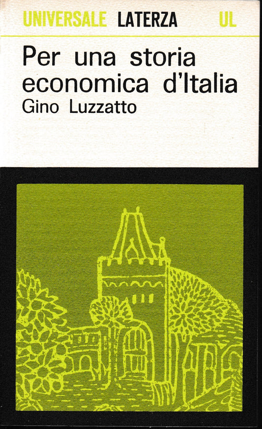 Per una storia economica d'Italia - copertina