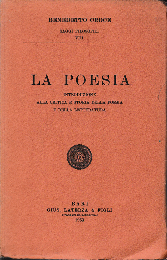 La poesia. Introduzione alla critica e storia della poesia e della letteratura - copertina