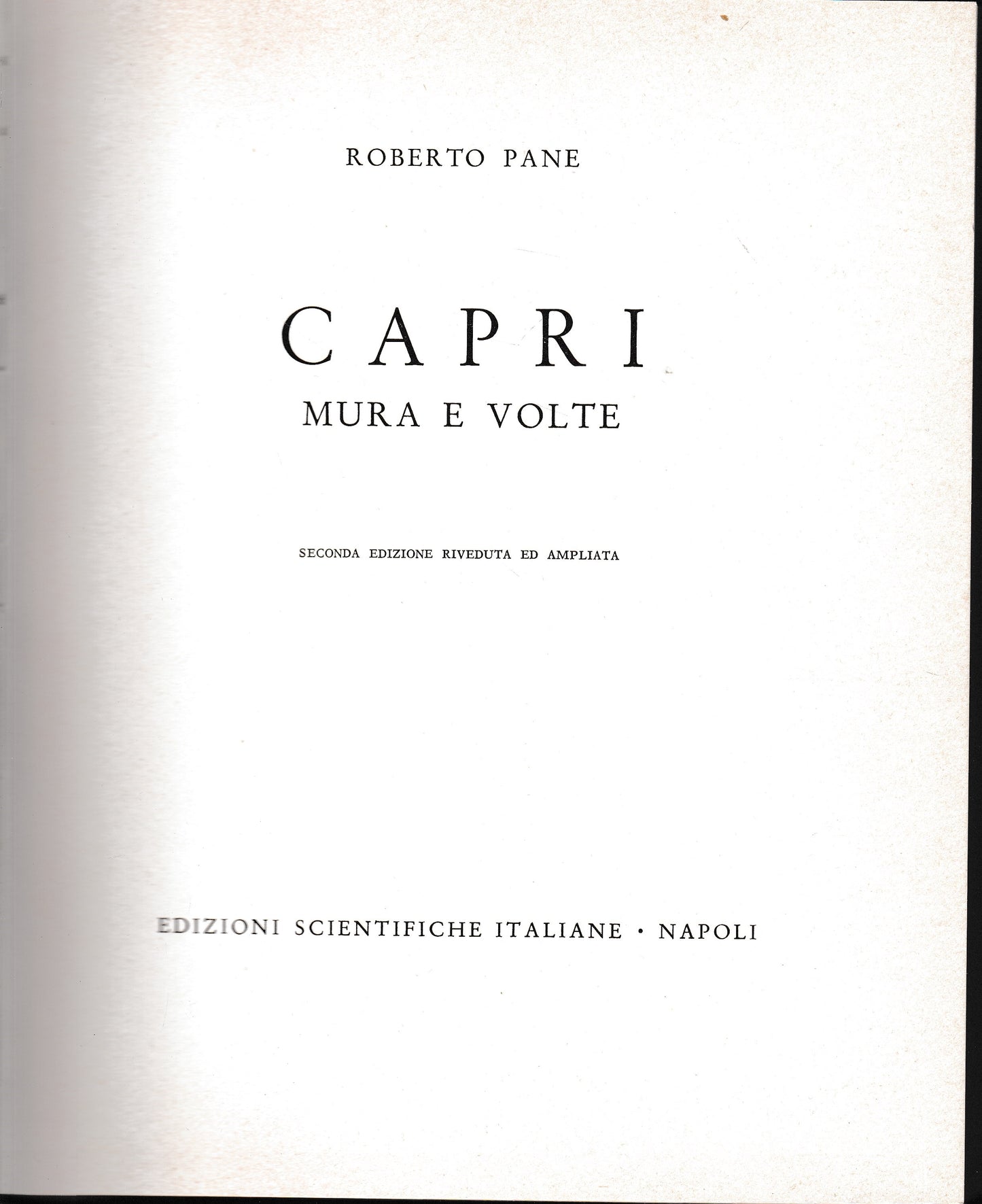 Capri. Mura e volte - copertina