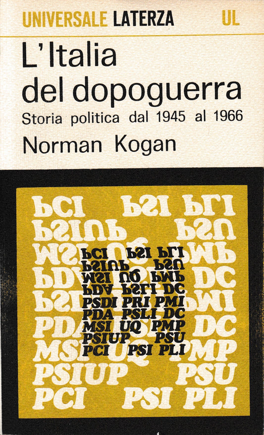 L'italia del dopoguerra. Storia politica dal 1945 al 1966 - copertina