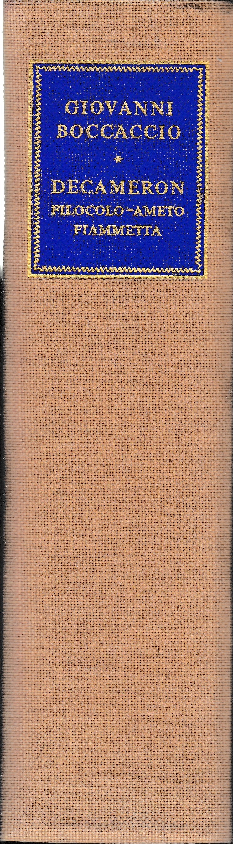 La letteratura italiana. Storia e testi.  Volume 8. Decameron, Filocolo - Amleto - Fiammetta - copertina