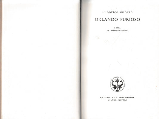 La letteratura italiana. Storia e testi. Orlando Furioso, volume 19 - copertina