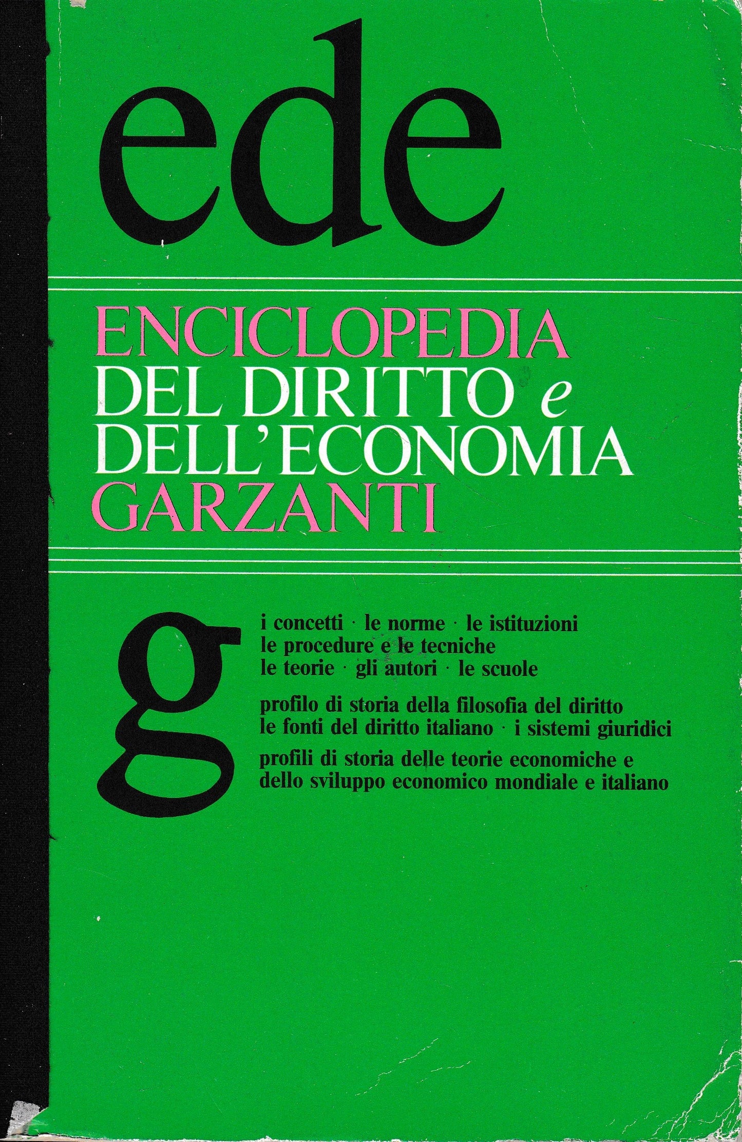 Enciclopedia del diritto e dell'economia Garzanti - copertina