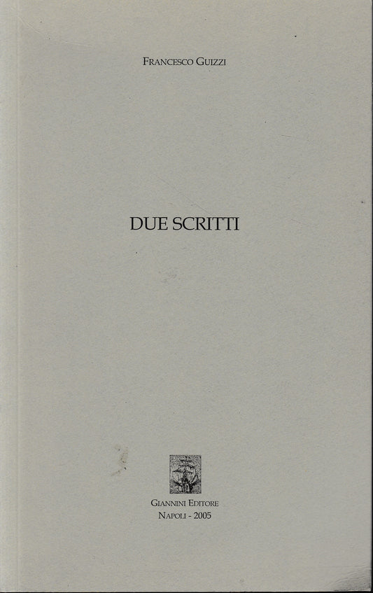 Due scritti - copertina