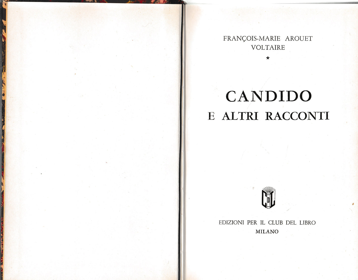 Candido e altri racconti - copertina