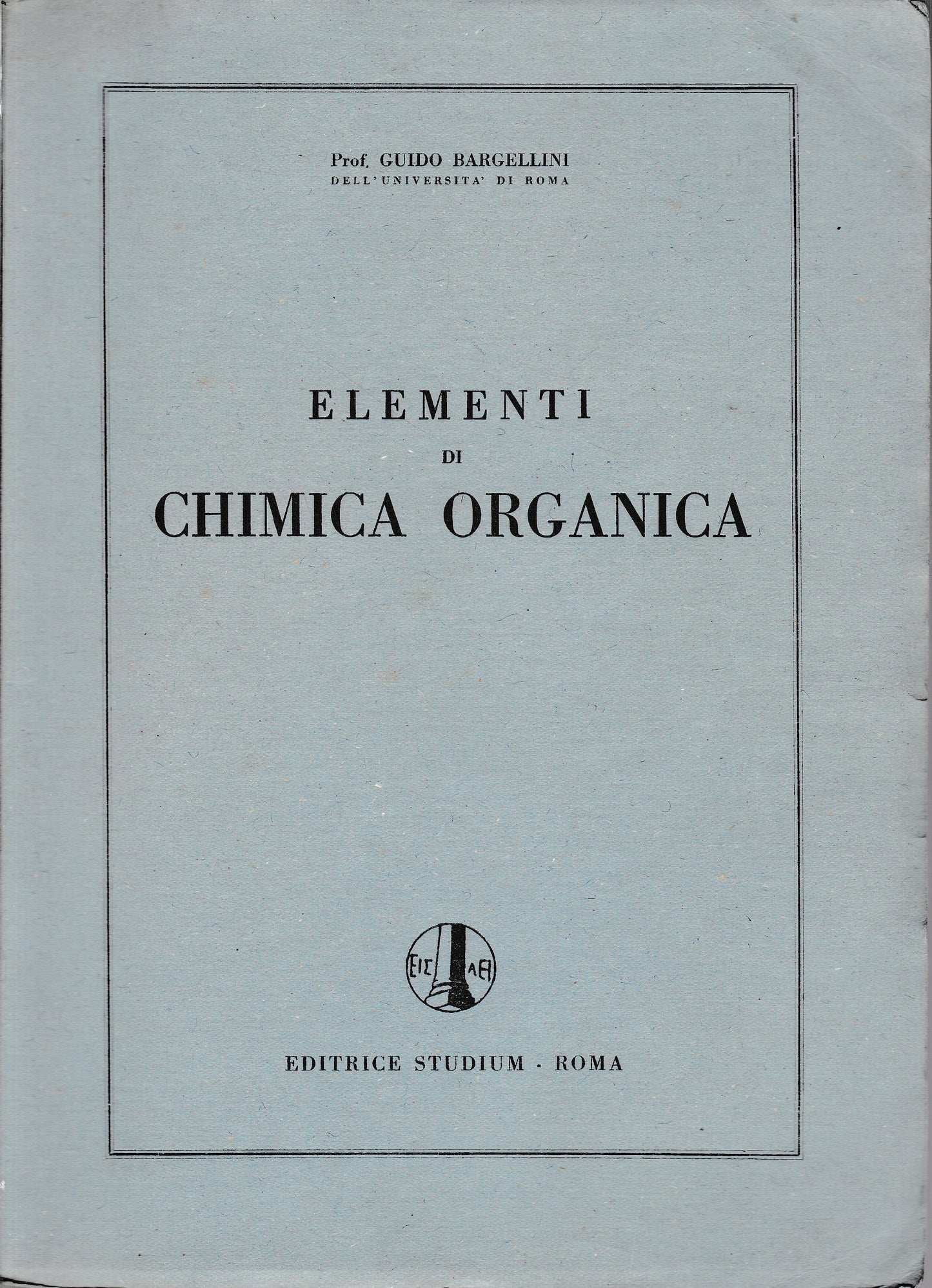 Elementi di chimica organica - copertina
