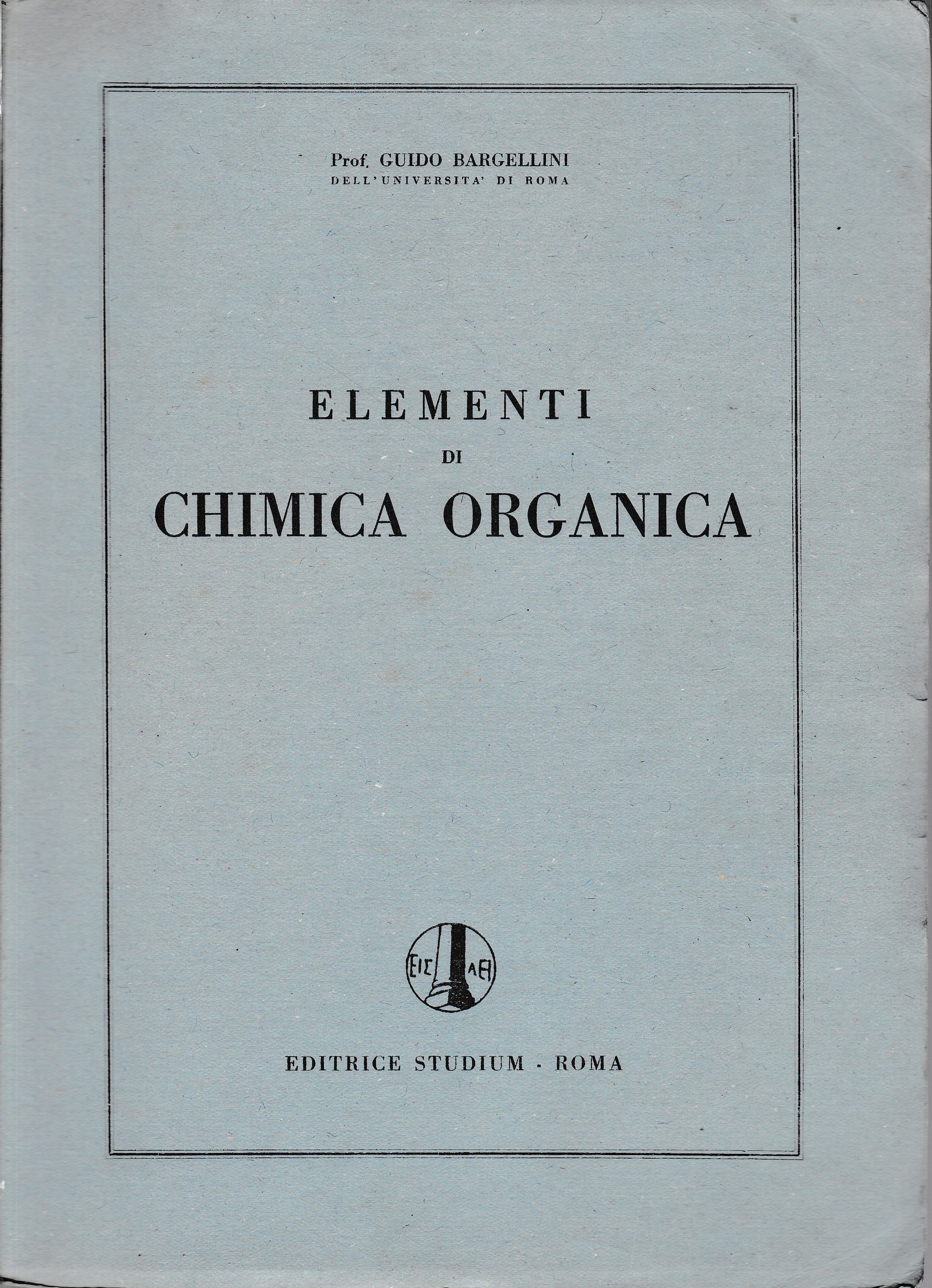 Elementi di chimica organica - copertina