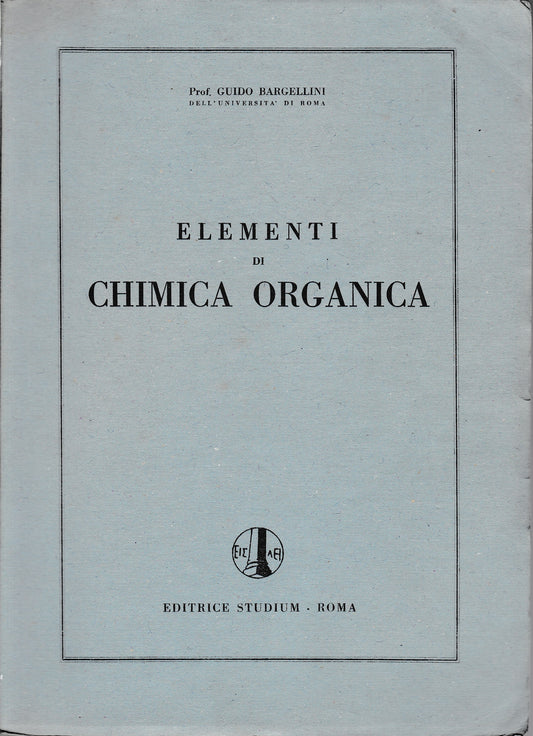 Elementi di chimica organica - copertina