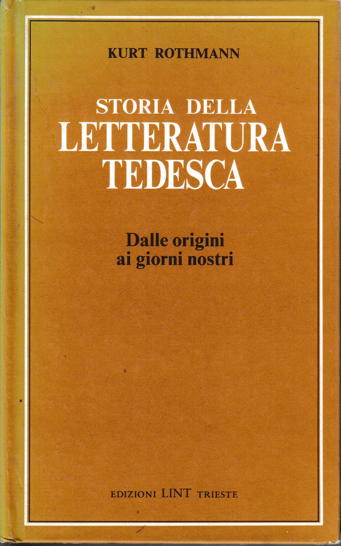 Storia della letteratura tedesca. Dalle origini ai giorni nostri - copertina