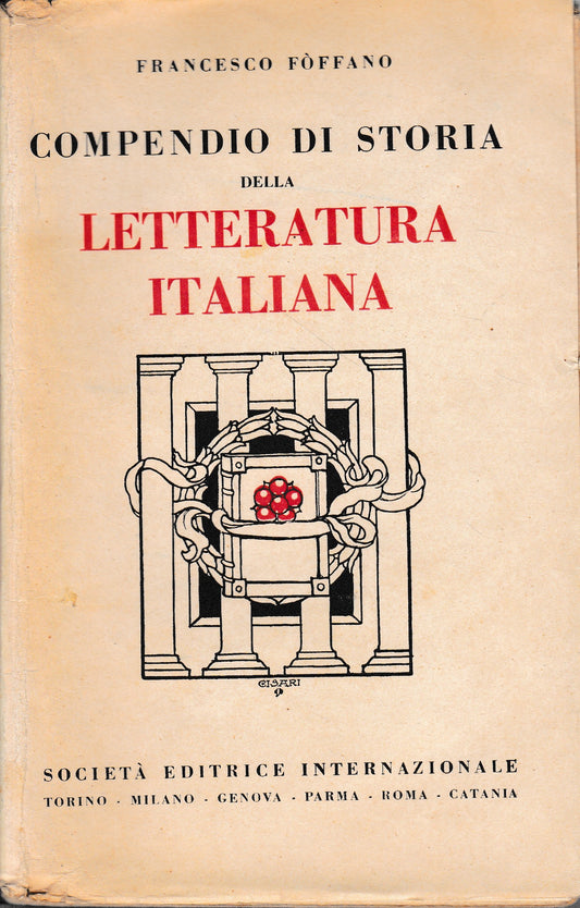 Compendio di storia della letteratura italiana - copertina