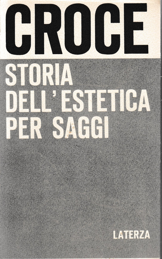 Storia dell'estetica per saggi - copertina