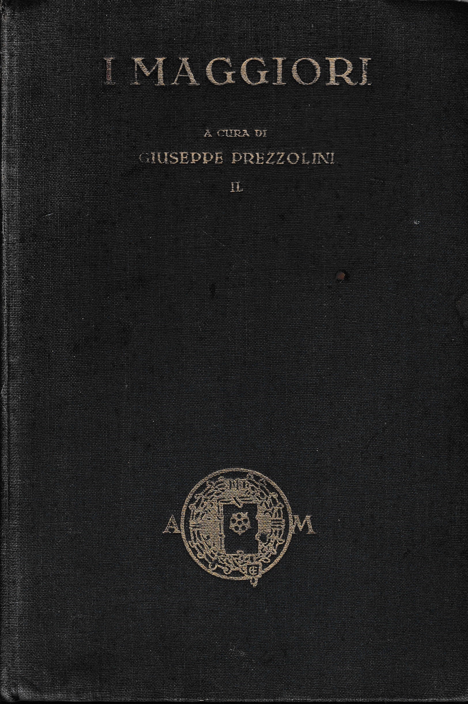 I maggiori autori della letteratura italiana, volume II° - copertina
