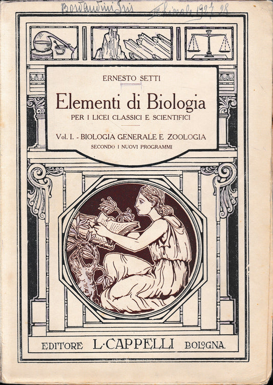 Elementi di Biologia, volume 1° - Biologia generale e Zoologia - copertina