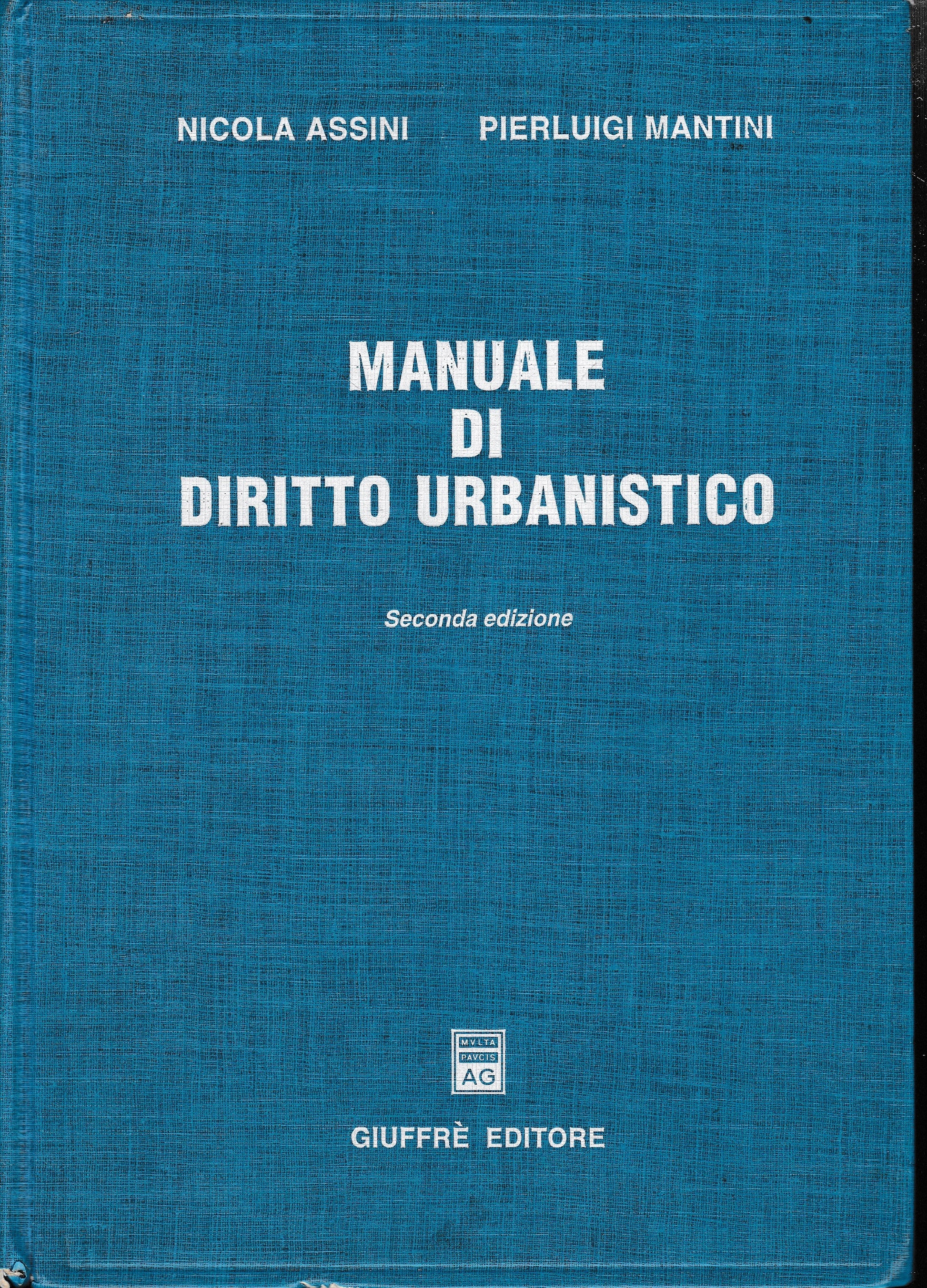 Manuale di diritto urbanistico - copertina