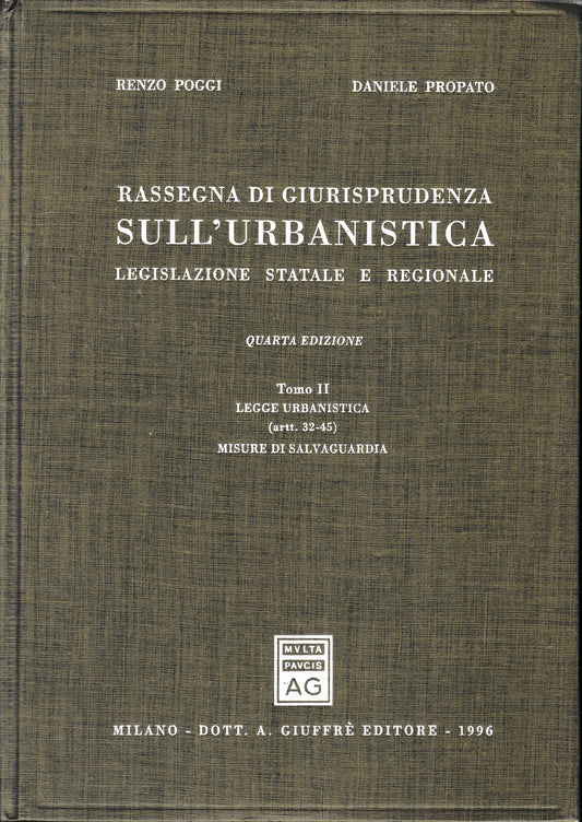 Rassegna di Giurisprudenza sull'urbanistica. Legislazione statale e regionale, tomo II - copertina