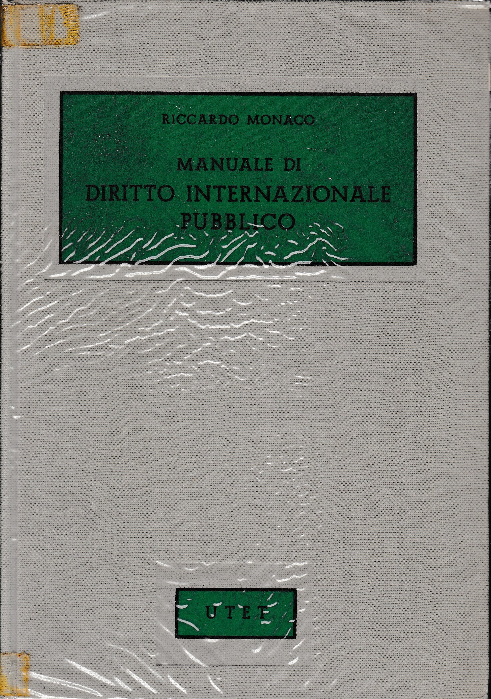 Manuale di Diritto Internazionale Pubblico - copertina