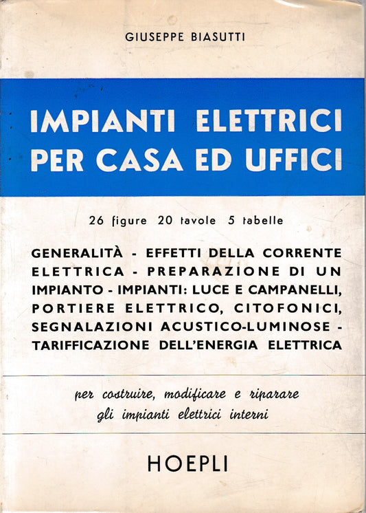Impianti elettrici per casa ed uffici - copertina