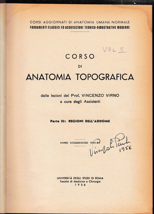 Anatomia Topografica, vol 2° - copertina