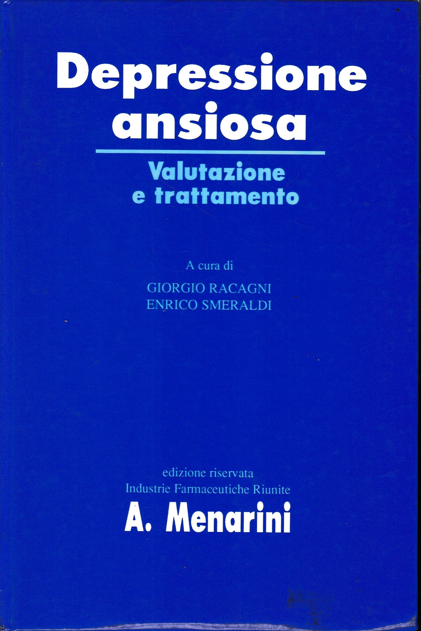 Depressione ansiosa. Valutazione e trattamento - copertina