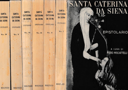 S. Caterina da Siena. Epistolario, sei volumi - copertina