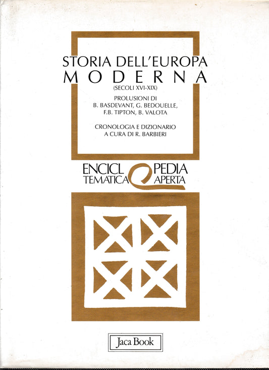 Storia dell'Europa moderna (secoli XVI-XIX) - copertina