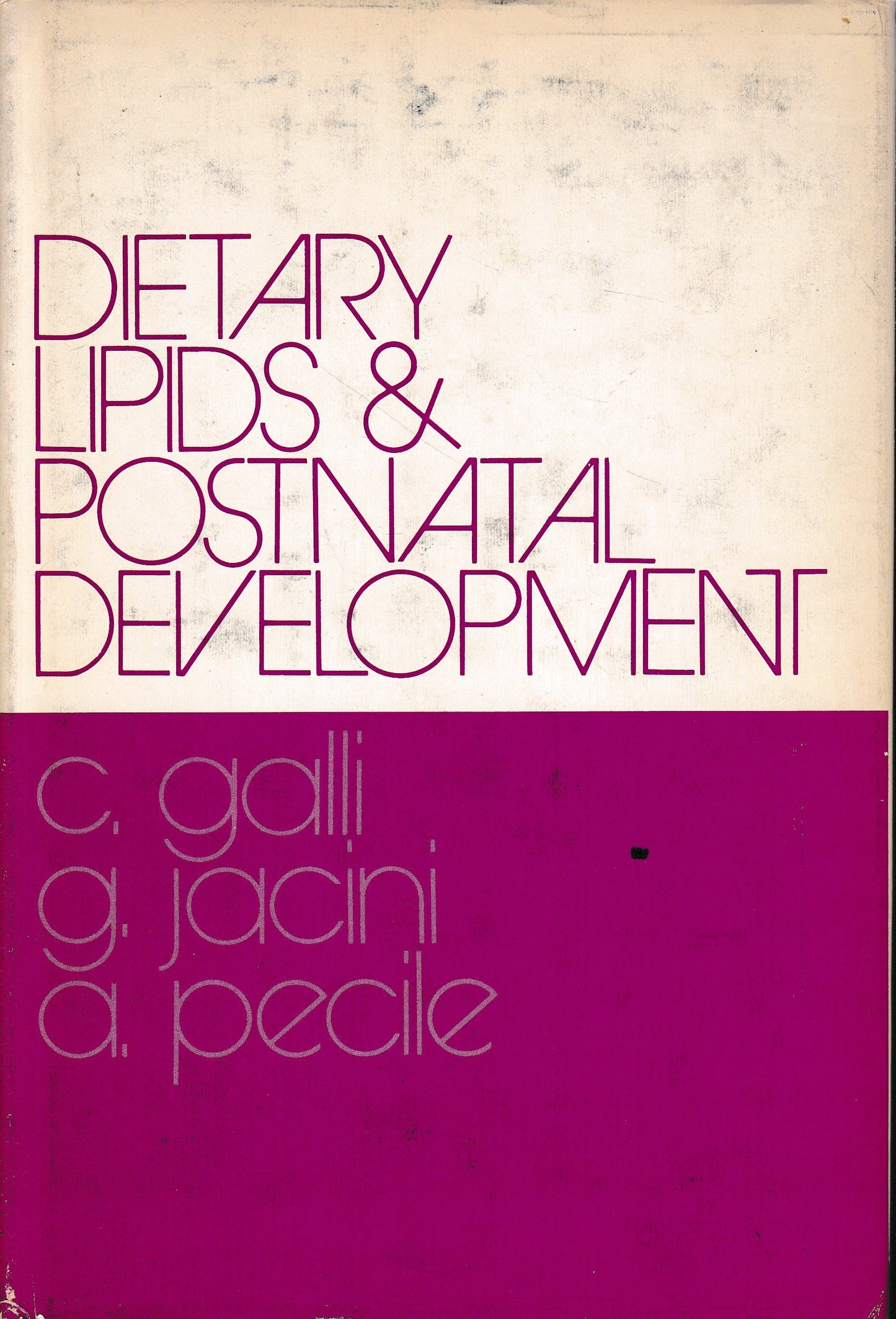 Dietary lipids and postnatal development - copertina