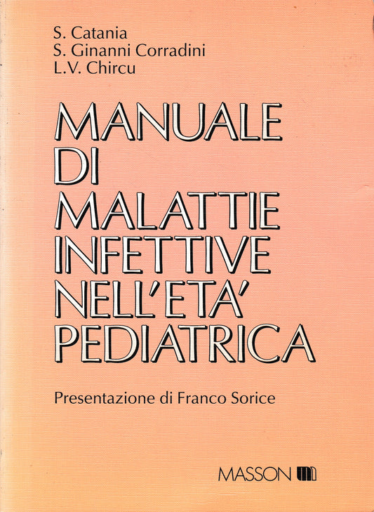 Manuale di malattie infettive nell'età pediatrica - copertina