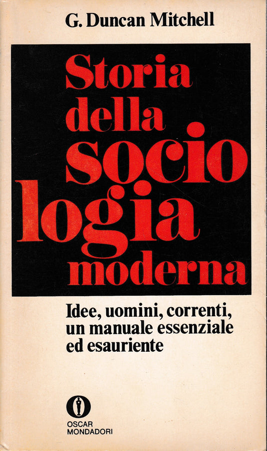 Storia della Sociologia moderna - copertina