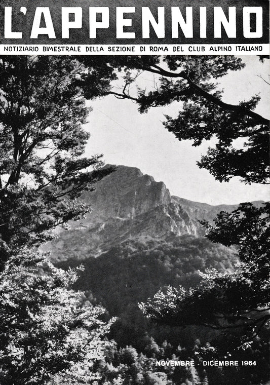 L'Appennino. Notiziario bimestrale della sez. di Roma del Club Alpino Italiano: Novembre-Dicembre 1964 - copertina