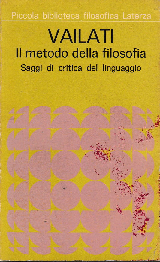 Il metodo della filosofia - copertina