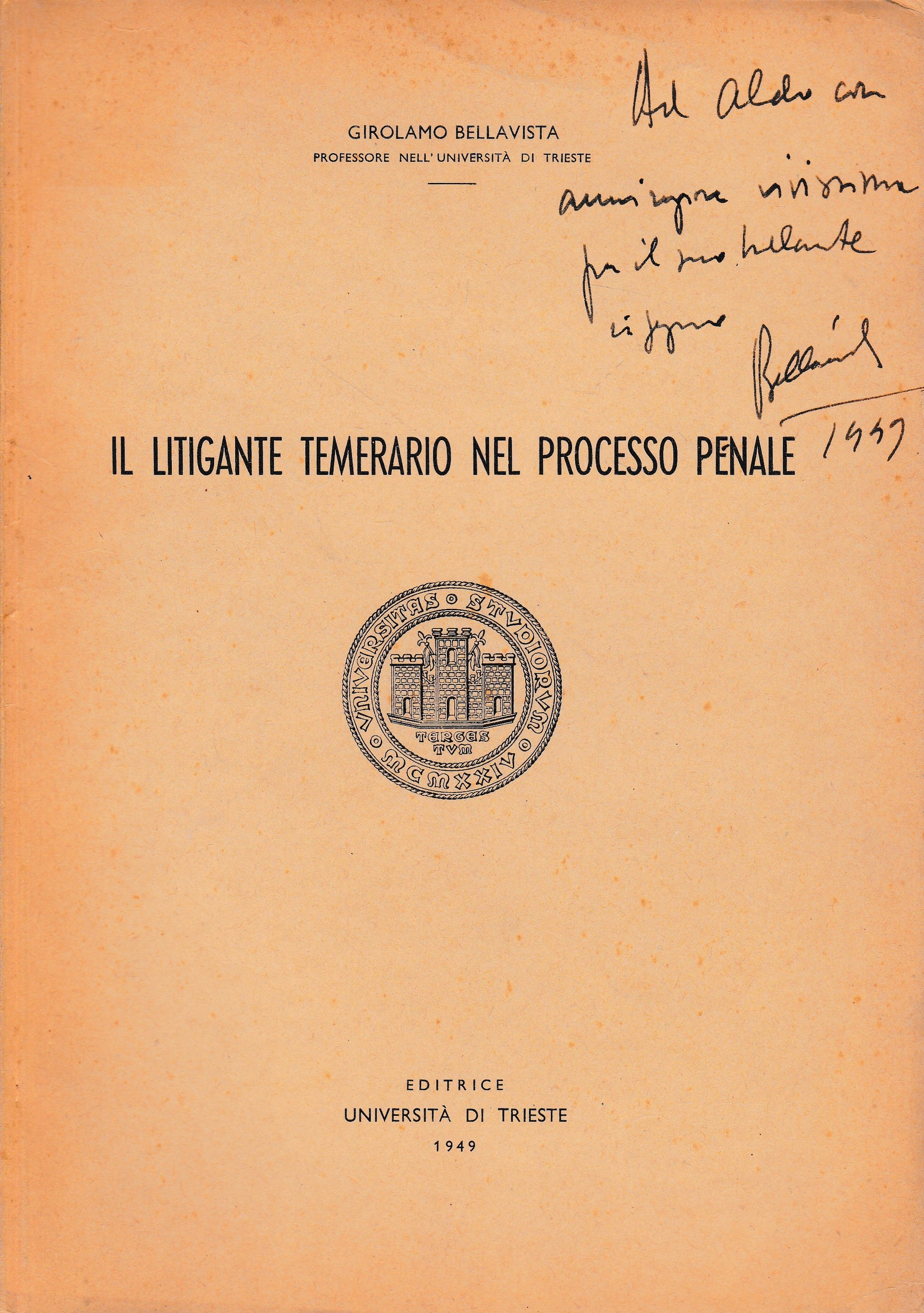Il litigante temerario nel processo penale - copertina