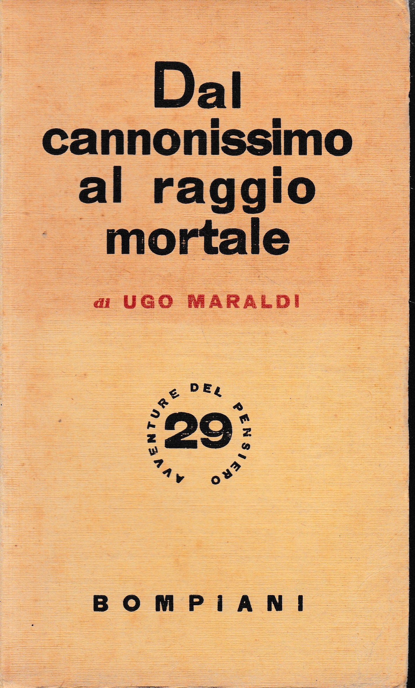 Dal cannonismo al raggio mortale - copertina
