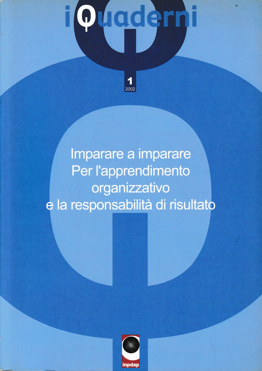 Imparare a imparare. Per l'apprendimento organizzativo e la responsabilità di risultato - copertina